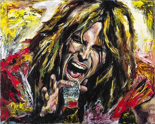 Wall Art - Painting - Steven Tyler by Mark Courage