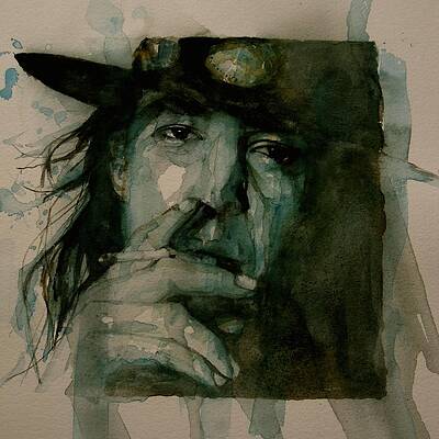 Wall Art - Painting - Stevie Ray Vaughan by Paul Lovering