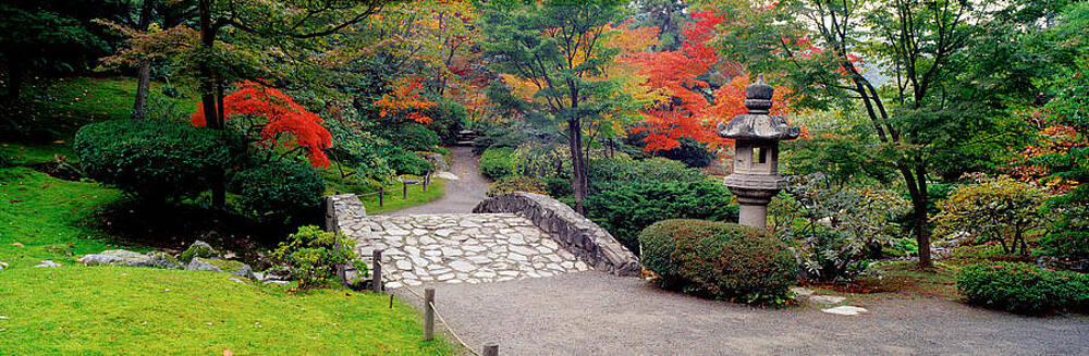 Stone Bridge The Japanese Garden Photograph By Panoramic Images