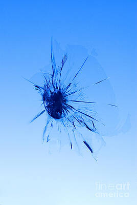 Wall Art - Photograph - Stone Chip in Windscreen by Colin and Linda McKie