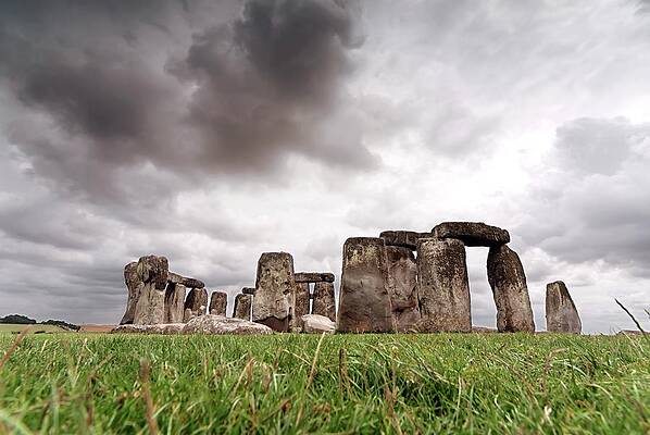 Wall Art - Photograph - Stonehenge Under A Stormy Sky by Science Photo Library