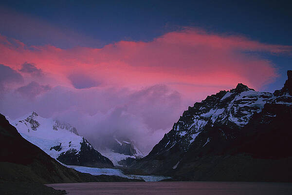 Wall Art - Photograph - Storm At Dawn On Cerro Torre Patagonia by Colin Monteath