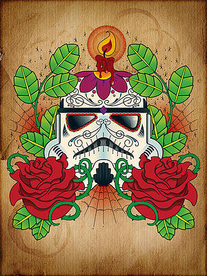 Storm Trooper Sugar Skull by Samuel Whitton Storm Trooper Sugar Skull by Samuel Whitton