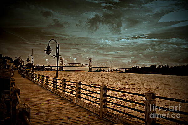 Stormy Wilmington Riverwalk by Amy Lucid Stormy Wilmington Riverwalk by Amy Lucid