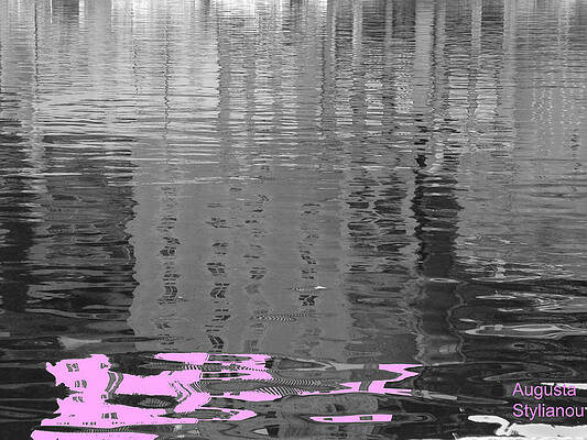 Wall Art - Digital Art - Stripes in the Water by Augusta Stylianou