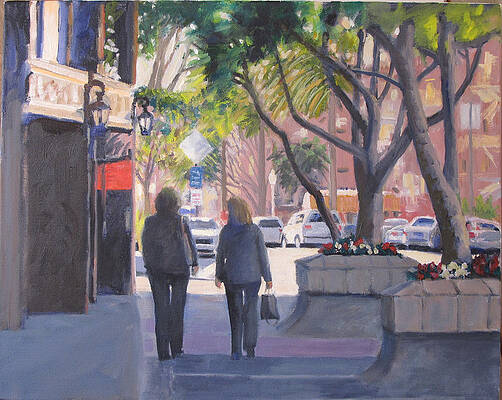 Strolling La Jolla by David Rickert