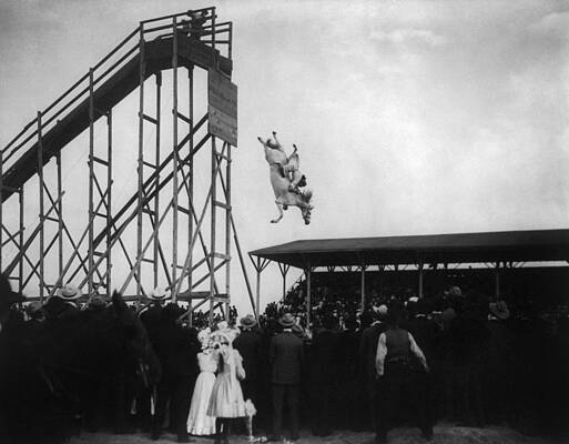 Wall Art - Painting - Stunt Diver, C1905 by Granger