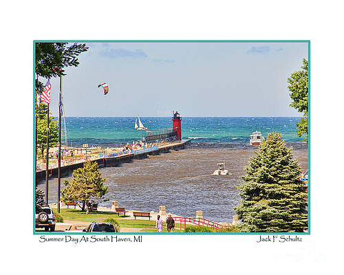 Summer Day at South Haven MI by Jack Schultz Summer Day at South Haven MI by Jack Schultz