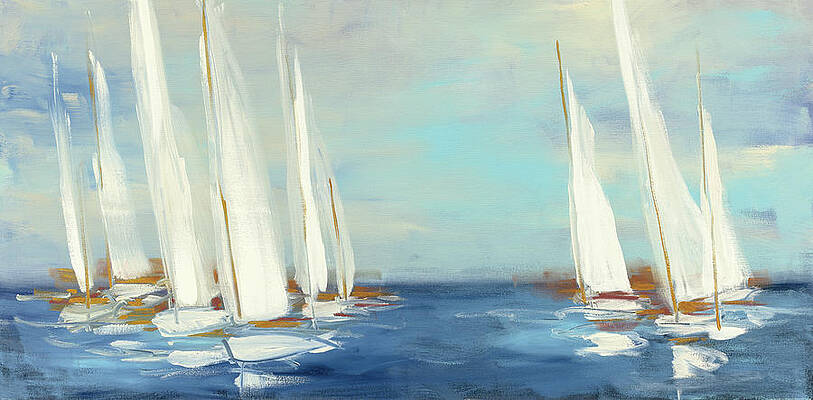 Wall Art - Painting - Summer Regatta by Julia Purinton