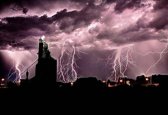 Wall Art - Photograph - Summer thunder and lightening by David Matthews