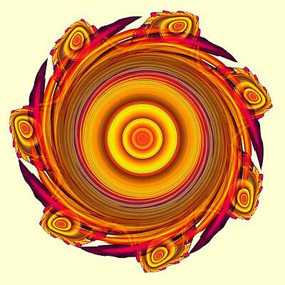 Wall Art - Digital Art - Sun Salutation by Anastasiya Malakhova