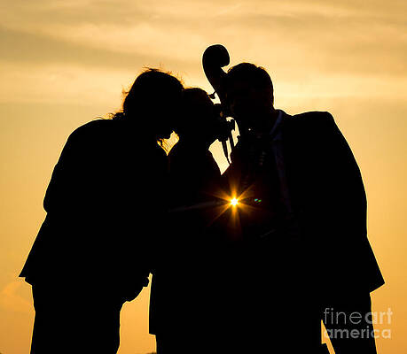 Sunburst Sillouette by Michael Trahan