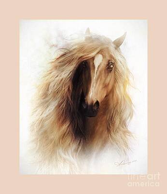 Wall Art - Painting - Sundance Mustang Frame by Shanina Conway