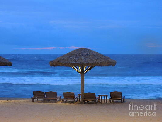  Photograph - Sundecks at Kovalam by Mini Arora