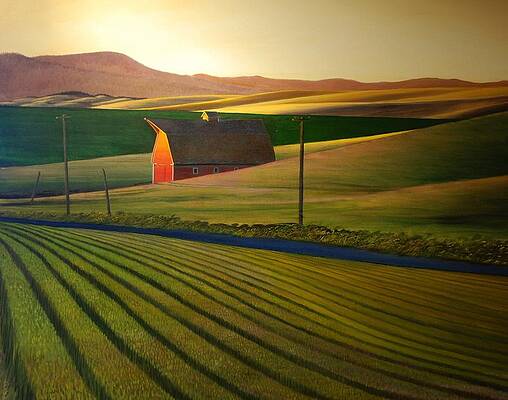 Sundown near Genesee by Leonard Heid Sundown near Genesee by Leonard Heid