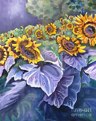 Sunflowers at Twilight by Holly Bartlett Brannan Sunflowers at Twilight by Holly Bartlett Brannan