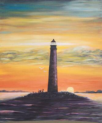 Sunrise at Sand Island Lighthouse by DG Ewing Sunrise at Sand Island Lighthouse by DG Ewing
