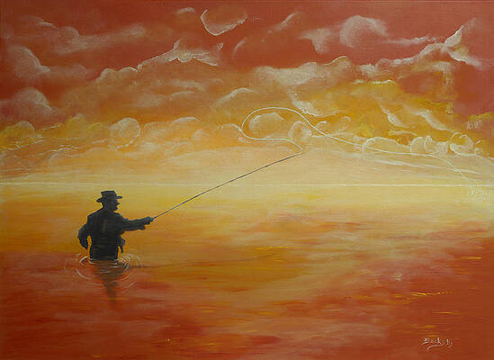 Fly Fishing Paintings for Sale (Page #10 of 35) - Pixels