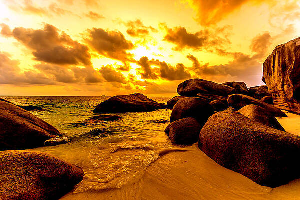 Wall Art - Photograph - Sunrise in Bintan 2 by Jijo George