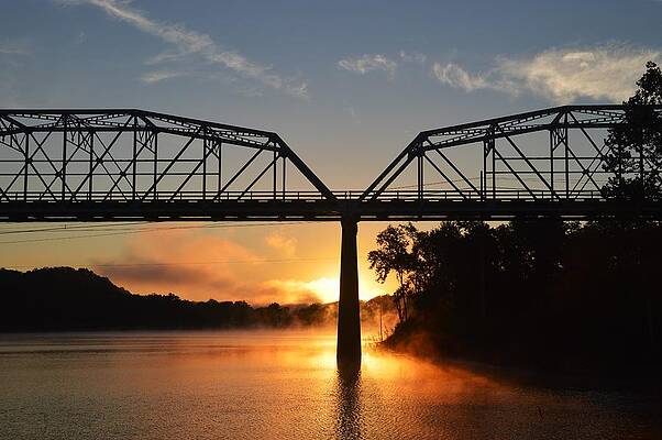 Sunrise on Bull Shoals by John Huntley