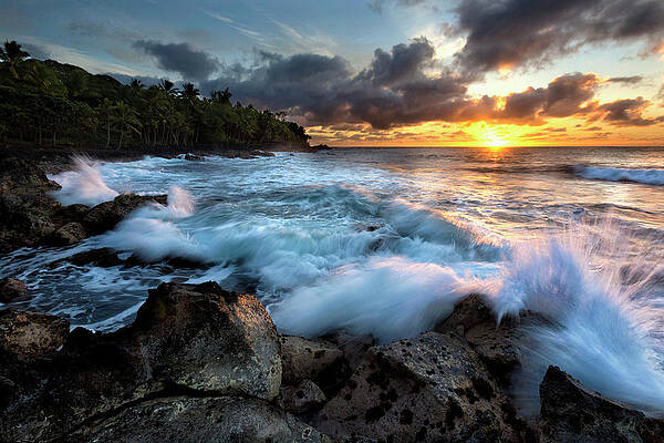 Wall Art - Photograph - Sunrise Over The Ocean And A View by Marion Owen