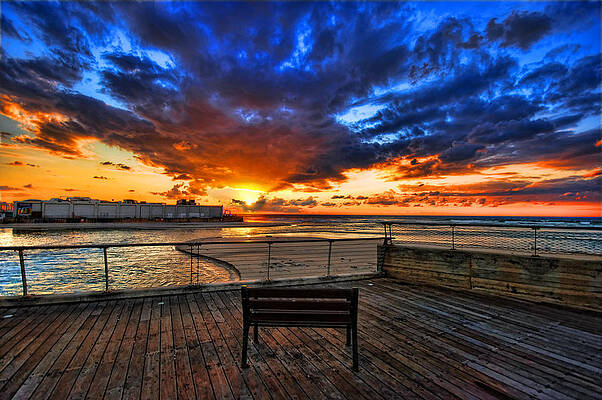 sunset at the port of Tel Aviv by Ron Shoshani sunset at the port of Tel Aviv by Ron Shoshani