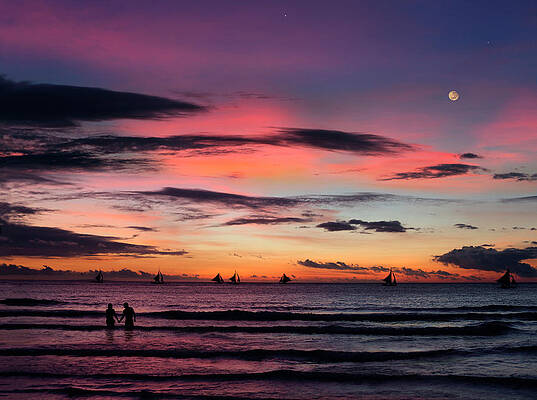 Wall Art - Photograph - Sunset In Boracay by Per-Andre Hoffmann