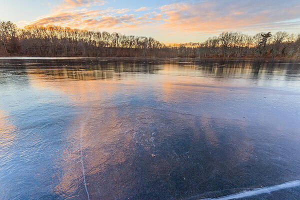 Wall Art - Photograph - Sunset on Ice by Bryan Bzdula