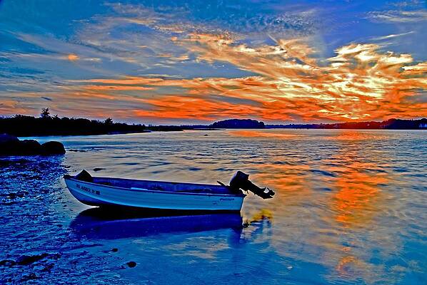 Sunset on Quanochontaug Pond by Bill Jonscher Sunset on Quanochontaug Pond by Bill Jonscher
