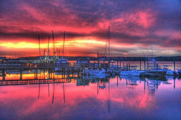 Sunset on Skull Creek by John Handfield Sunset on Skull Creek by John Handfield