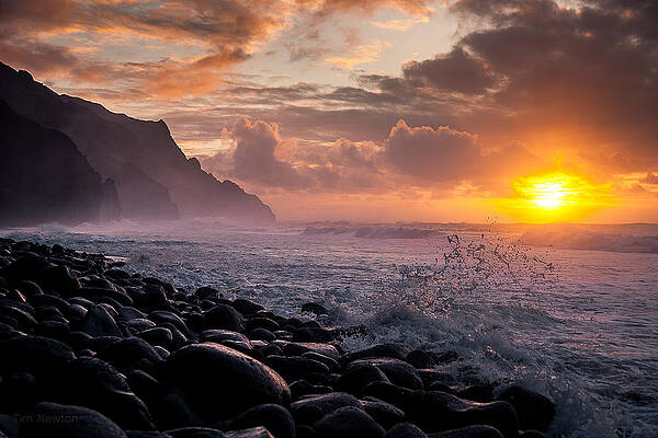 Sunset on the Kalalau by Tim Newton Sunset on the Kalalau by Tim Newton