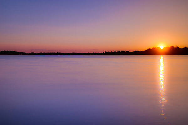 Wall Art featuring the photograph Sunset On White Bear Lake by Adam Mateo Fierro