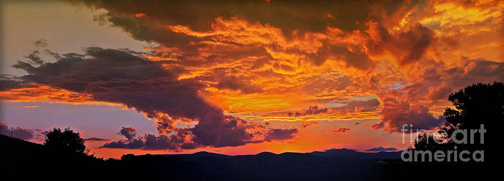 Sunset Panorama at Braidwood Australia by Peter Kneen Sunset Panorama at Braidwood Australia by Peter Kneen