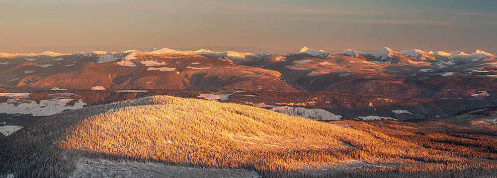 Wall Art - Photograph - Sunset View From Big White Mountain by Christopher Kimmel