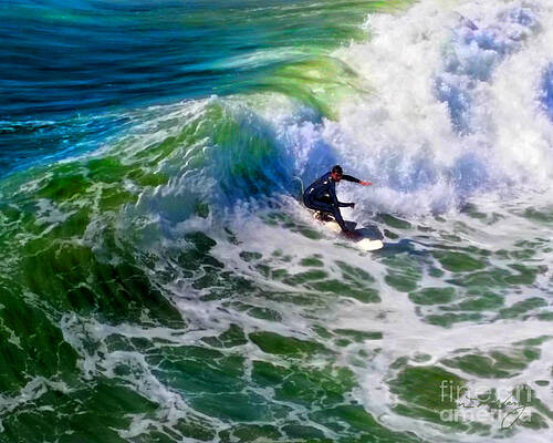 Surf 2 Bottom Turn by Glenn McNary Surf 2 Bottom Turn by Glenn McNary