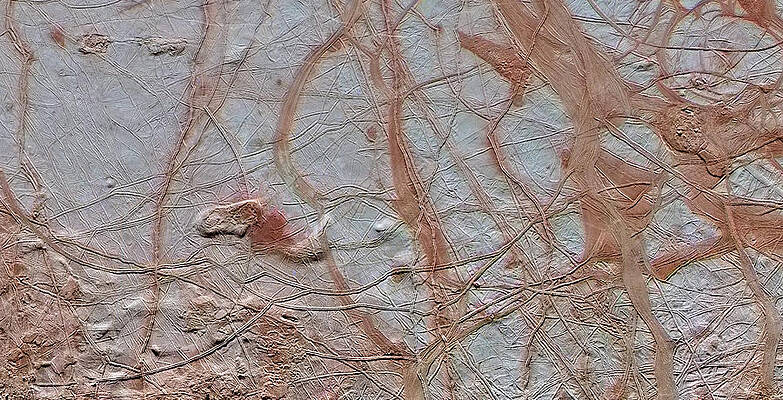 Wall Art - Photograph - Surface Of Jupiters Moon, Europa by Science Source
