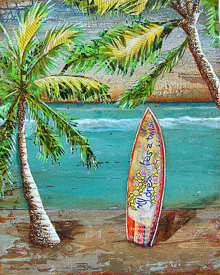 Wall Art - Mixed Media - Surf's Up by Danny Phillips