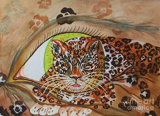 Surreal- Shamans Eye- Shapeshifting Jaguar by Ellen Levinson Surreal- Shamans Eye- Shapeshifting Jaguar by Ellen Levinson