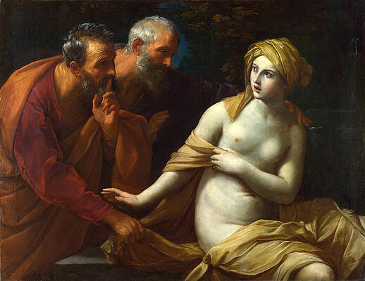 Susanna and the Elders Print by Guido Reni