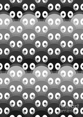 Wall Art - Digital Art - Susuwatari Pattern Dark by Freshinkstain