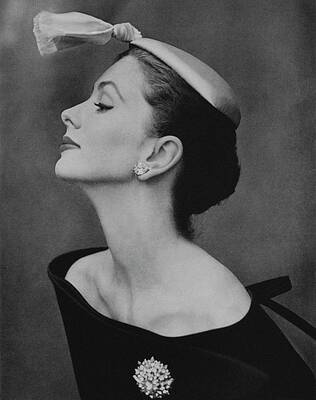 Wall Art - Photograph - Suzy Parker In An Off-the-shoulder Dress by John Rawlings