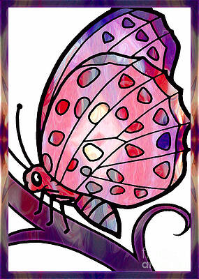 Wall Art - Digital Art - Taking Flight Abstract Butterfly Art by Omaste Witkowski by Omaste Witkowski