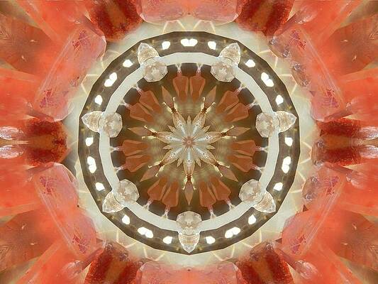 Tangerine Lemurian Seed Crystal Mandala by Diane Lynn Hix Tangerine Lemurian Seed Crystal Mandala by Diane Lynn Hix