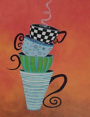 Tea Cups by Jodie Baldanza