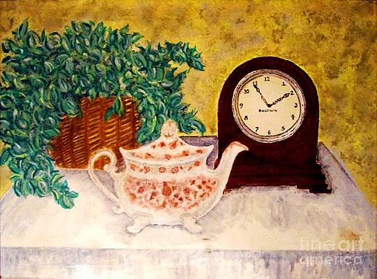 Wall Art - Painting - Tea Time by Desiree Paquette