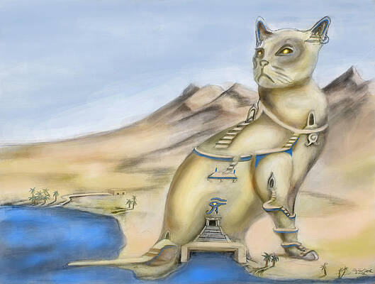 TEMPLE OF BASTET three of three by Michael Cook