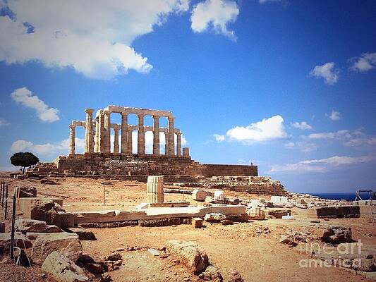 Temple of Poseidon Vignette by Denise Railey Temple of Poseidon Vignette by Denise Railey