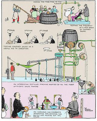 Wall Art - Photograph - Testing Sauce By W. Heath Robinson by Science Photo Library