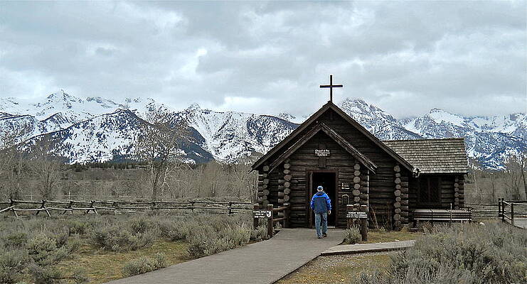 Wall Art - Photograph - Tetons Chapel of the Transfiguration by Michele Myers