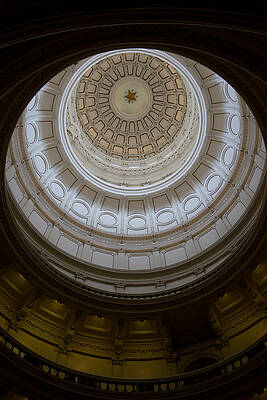 Wall Art - Photograph - Texas Capitol Dome by Ed Gleichman